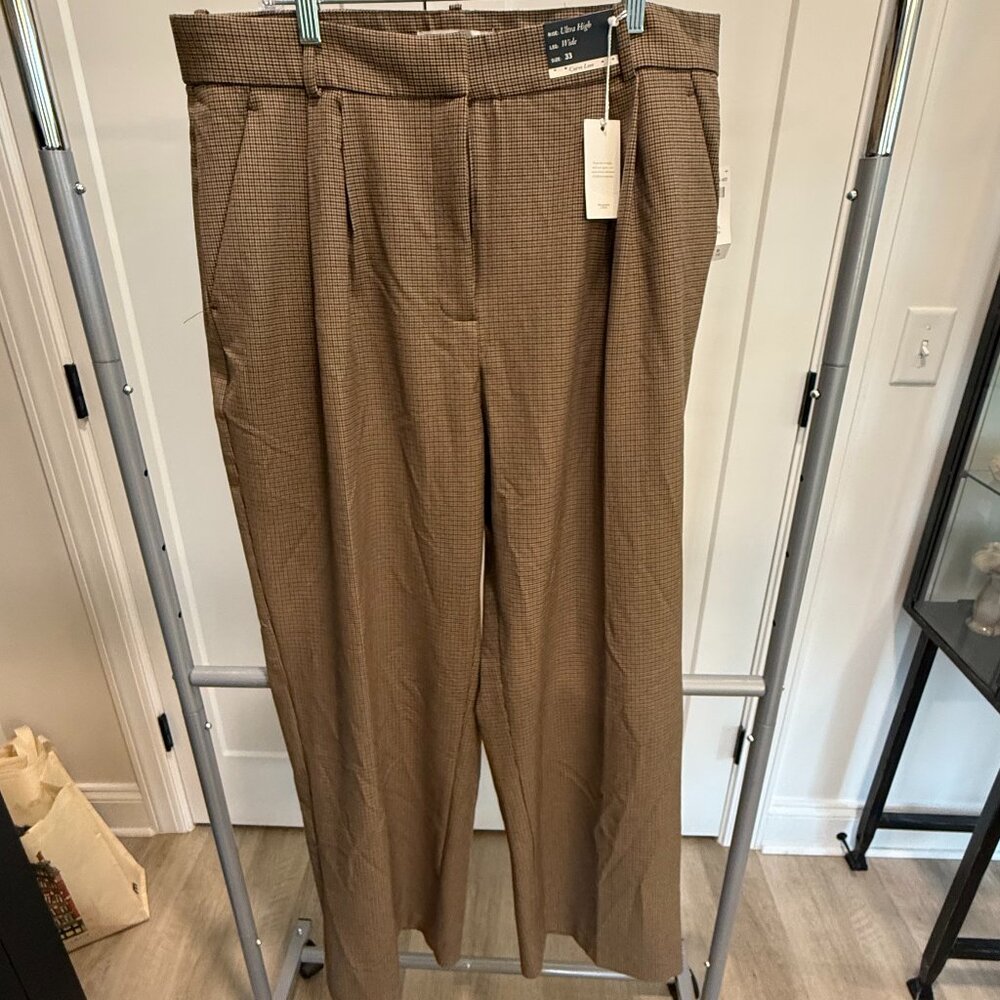 Abercrombie & Fitch Brown Wide Leg Pants